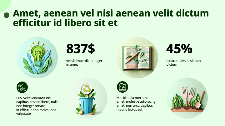 Paper Collage Green Eco slide 7